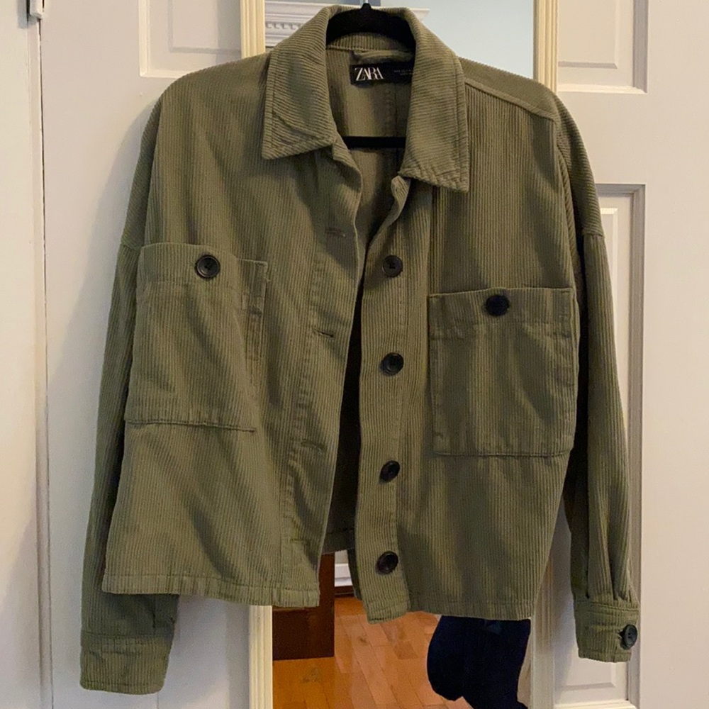 Cropped corduroy jacket